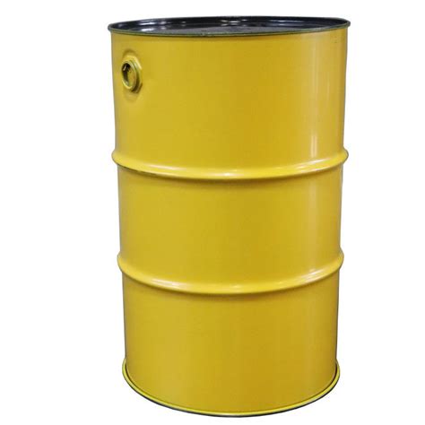 55 Gallon Yellow Steel Open Head Drum Style 2 Rust Inhibited No