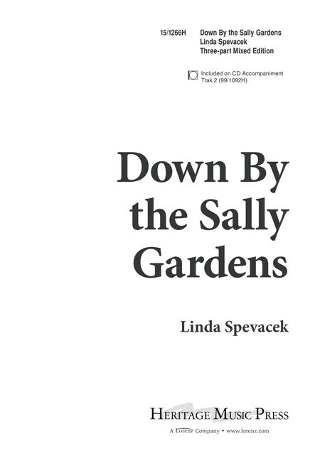 Down By The Sally Gardens By Linda Spevacek 3 Part Digital Sheet Music Sheet Music Plus