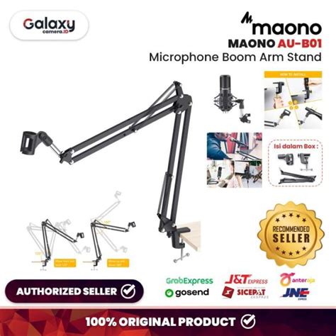 Promo Maono Au-b01 Microphone Boom Arm Stand Diskon 23% Di Seller ...