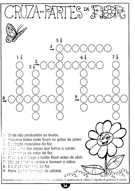 Bauzinho Da Web Ba Da Web Atividades Sobre As Partes Da Flor E