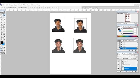 How To Creat Passport Photo Border How To Creat Passport Size White Background And Border Youtube