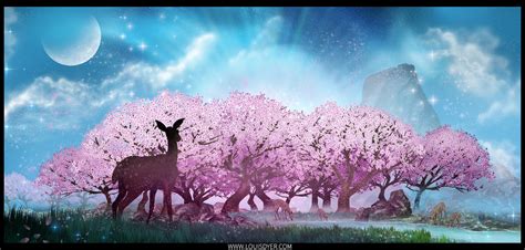 Cherry Blossom Lake by LouisDyer on DeviantArt