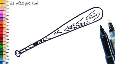 25 Easy Baseball Bat Drawing Ideas How To Draw