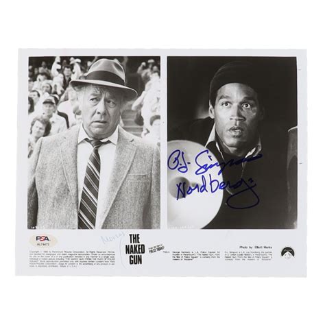 O J Simpson Signed The Naked Gun 8x10 Photo Inscribed Nordberg PSA Pristine Auction