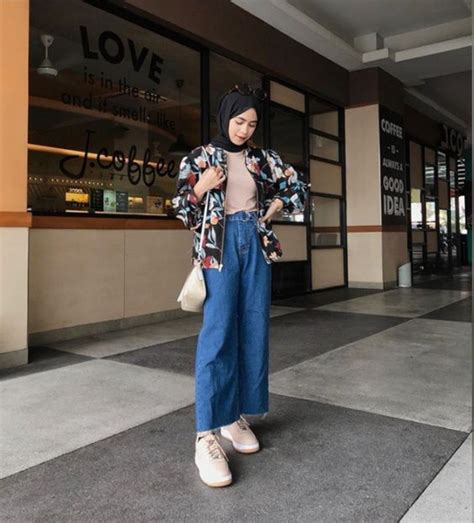 Aneka Atasan Yang Pas Untuk Celana Kulot Jeans Hijab Hai Gadis