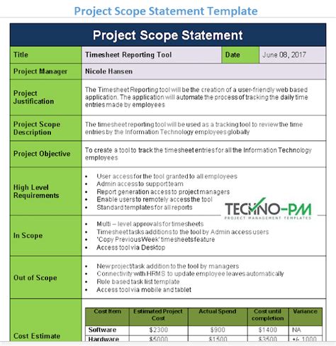 What is the Project Scope Statement? What are key elements to include ...