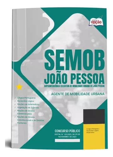 Apostila Completa Agente De Mobilidade Urbana Semob João Pessoa