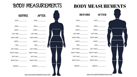 Printable Body Measurement Chart Men Cara C Delgado