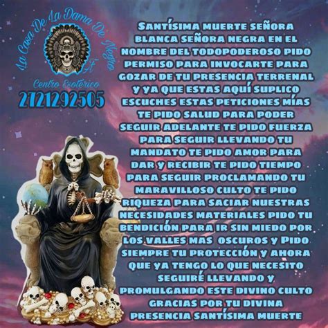 Arriba Foto Oraci N A La Santa Muerte Para Pedir Un Favor Mirada Tensa