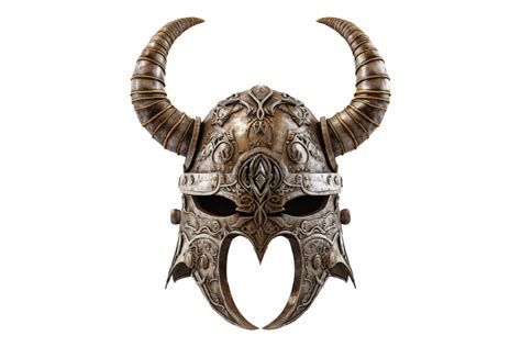 Vintage Viking Helmet With Horns Graphic By Snzd Creative Fabrica