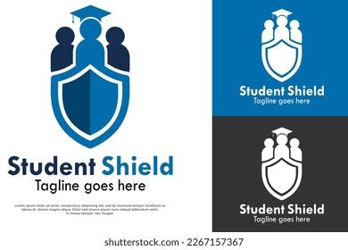 Student Shield Logo Template Illustration Stock Vector (Royalty Free ...