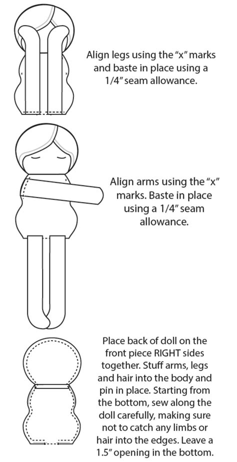 Beginner Easy Printable Rag Doll Patterns