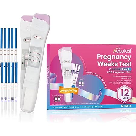 Amazon Pregnancy Test Weeks Indicator Combo Pack 12 Tests 2X