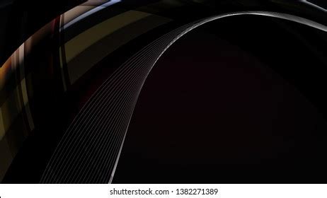 Abstract Black Curved Lines Background Image Stock Vector (Royalty Free ...