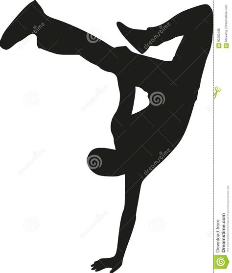 Breakdance silhouette stock vector. Illustration of people - 92253188