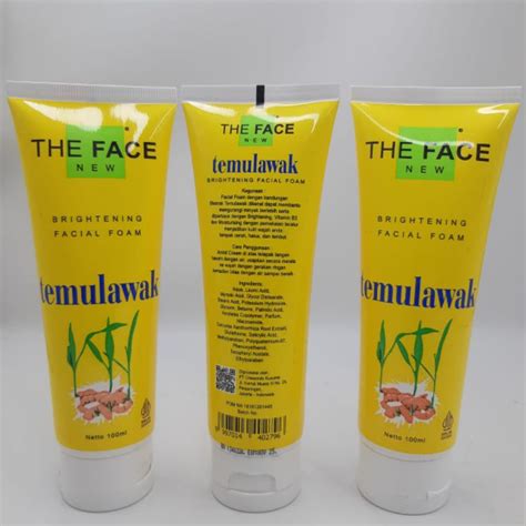 Jual Facial Foam Brightening Temulawak The Face Ml Original Bpom