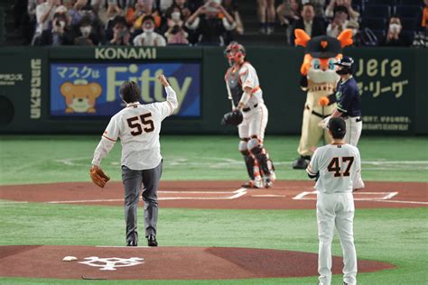 スポーツ報知 巨人取材班 On Twitter 松井秀喜氏、背番号55後継者・202センチ秋広優人は「本当に見上げた。びっくりした