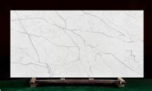 Popular Calacatta White Quartz Slab Grey Veins From United States