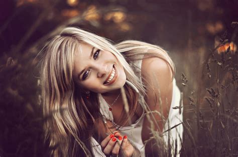 Wallpaper Face Women Outdoors Model Blonde Depth Of Field Long