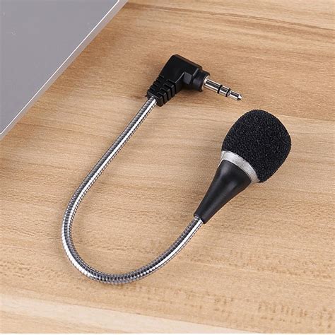 Mini Microfone Flex Vel De Mm Para Notebook Laptop Pc Podcast