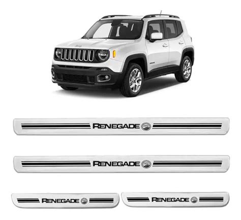 Protetor Soleira Resinada Jeep Renegade 2016 A 2023 Branca