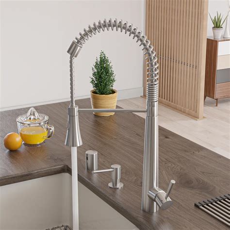 Brushed Stainless Steel Kitchen Faucet – Things In The Kitchen