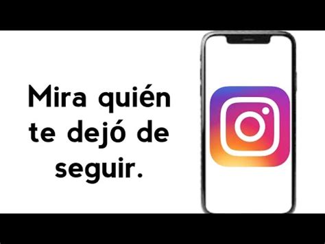 Cómo Saber Quien te DEJA DE SEGUIR en INSTAGRAM 2024 YouTube