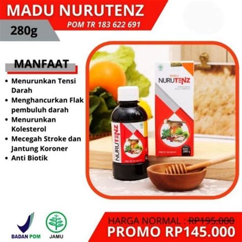 Jual Madu Herbal Obat Hipertensi Darah Tinggi Nurutenz Pengencer Darah