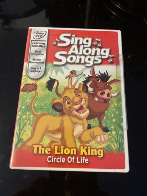 LION KING CIRCLE Of Life Sing Along Songs DVD 1994 6 30 PicClick UK