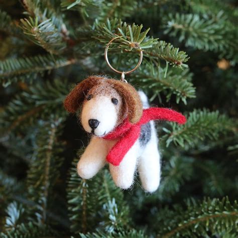 Felt Beagle Dog Christmas Ornaments Felt Jack Russell Terrier Etsy