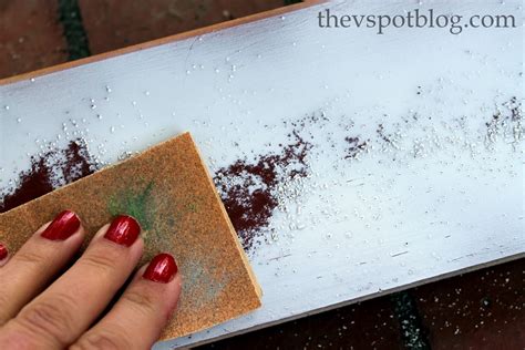 Create A Faux Rust Effect Using Spray Paint And Salt The V Spot