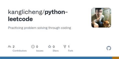 GitHub Kanglicheng Python Leetcode Practicing Problem Solving