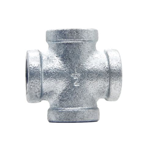 Galvanized Malleable Iron Pipe Fitting Gi Way Cross Plumbing