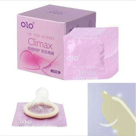 Jual Condom OLO CLIMAX Ultra Thin Hyaluronic Acid Latex Kondom OIO