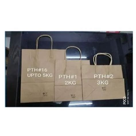 Brown Paper Twisted Handle Bag For Grocery At Rs 6 Piece In Chennai