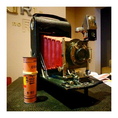 No Folding Pocket Kodak Model G With Red Bellows Exc Condition