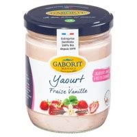 Yaourt brassé entier à la Fraise et Vanille Produit bio Léopold