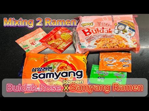 Mixing Ramen Flavors Buldak Rose X Samyang Ramen Korean Spicy