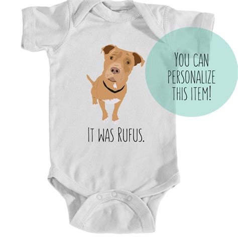 Red-nosed Pitbull Onesie Dog Baby Clothes | Etsy