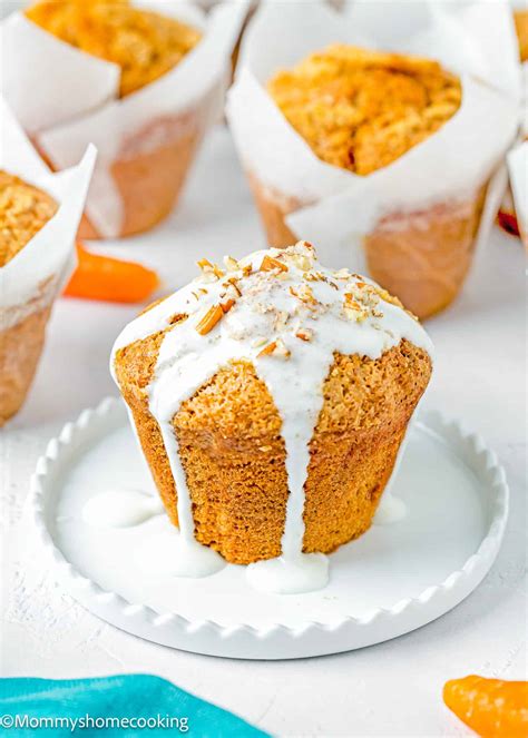 Easy Carrot Cake Muffins No Eggs And No Dairy Mommys Home Cooking