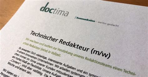 Deine Karriere In Der Technischen Redaktion Komm Ins Team Doctima