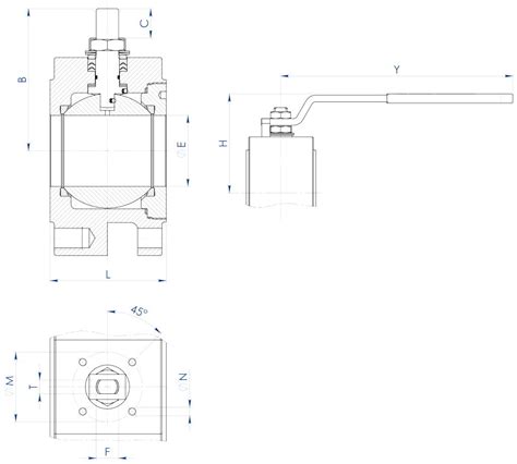 Magnum Wafer Pn 16 40 Ansi 150 300 Carbon Steel Ball Valve