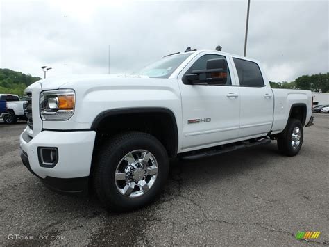 2018 Summit White Gmc Sierra 2500hd Slt Crew Cab 4x4 127313251 Car Color Galleries