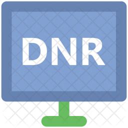 Dnr Icon - Download in Colored Outline Style