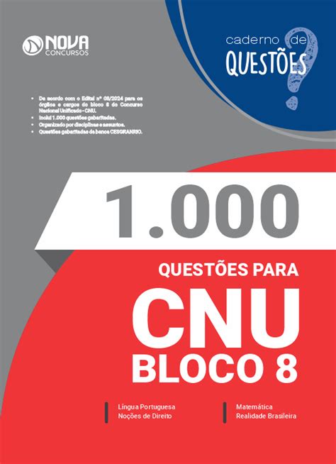 1 000 Questões Gabaritadas para o CNU Bloco 8 Nível Intermediário