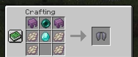 Simple Elytra Recipe Shulker Shells Ender Pearl Diamond Phantom