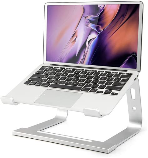 RAINBEAN Laptop Stand for Desk Riser Aluminum Laptop Desk Compatible ...