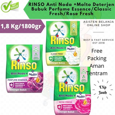 Jual Rinso Bubuk Kg Rose Fresh Classic Fresh Perfume Essence Kg