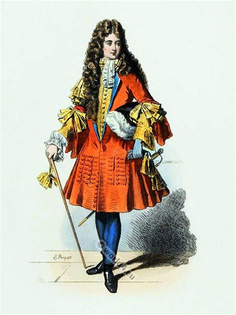 French Nobility Clothing Court Of Versailles Baroque Period 17th