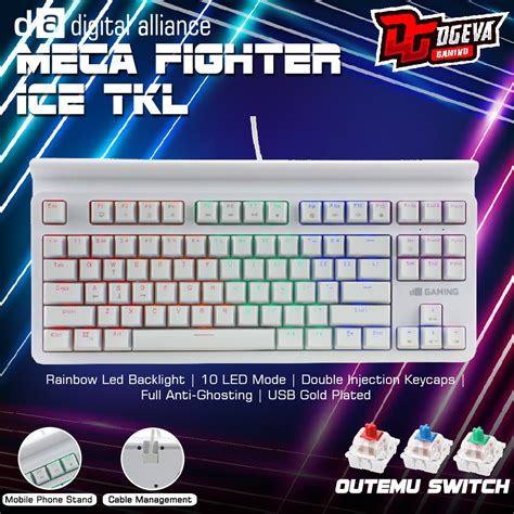 Digital Alliance Meca Fighter Ice Tkl Mechanical Gaming Keyboard